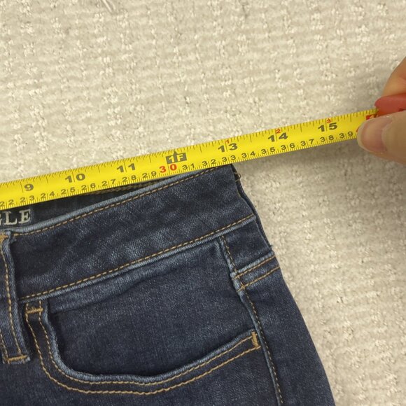 American Eagle Jeans Womens Size 4R Blue Curvy Super High Rise Jegging Stretch - Picture 8 of 13